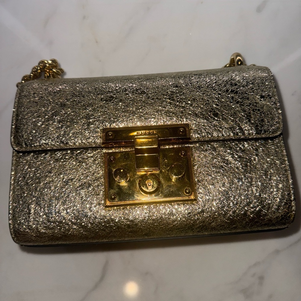 Gold Gucci Women's Padlock Bag